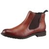 Chelseaboots BUGATTI, Herren, Gr. 41, braun (cognac), Leder, Basic, Schuhe, Stiefelette, Business Schuh, Boots zum Schlupfen