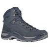 Wanderschuh LOWA "RENEGADE EVO GTX MID", Gr. 43,5, blau (navy, blau), Leder, sportlich, Schuhe, wasserdicht und mit Vibram-Sohle