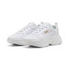 Sneaker PUMA "CASSIA 2.0", Gr. 41, weiß (puma weiß, puma gold, puma weiß), Textil, sportlich, Schuhe
