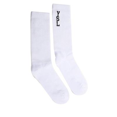 Socks Cotton White - White - Saint Laurent Underwear