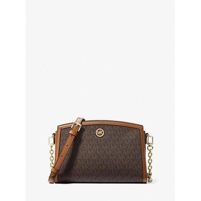 Mk Chantal Large Signature Logo Messenger Bag