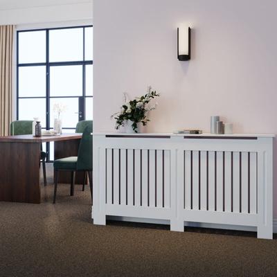 Sonni - Heizkörper Verkleidung Weiß Abdeckung Heizung Sverkleidung Heizkörper 152x19x81cm Groß Image