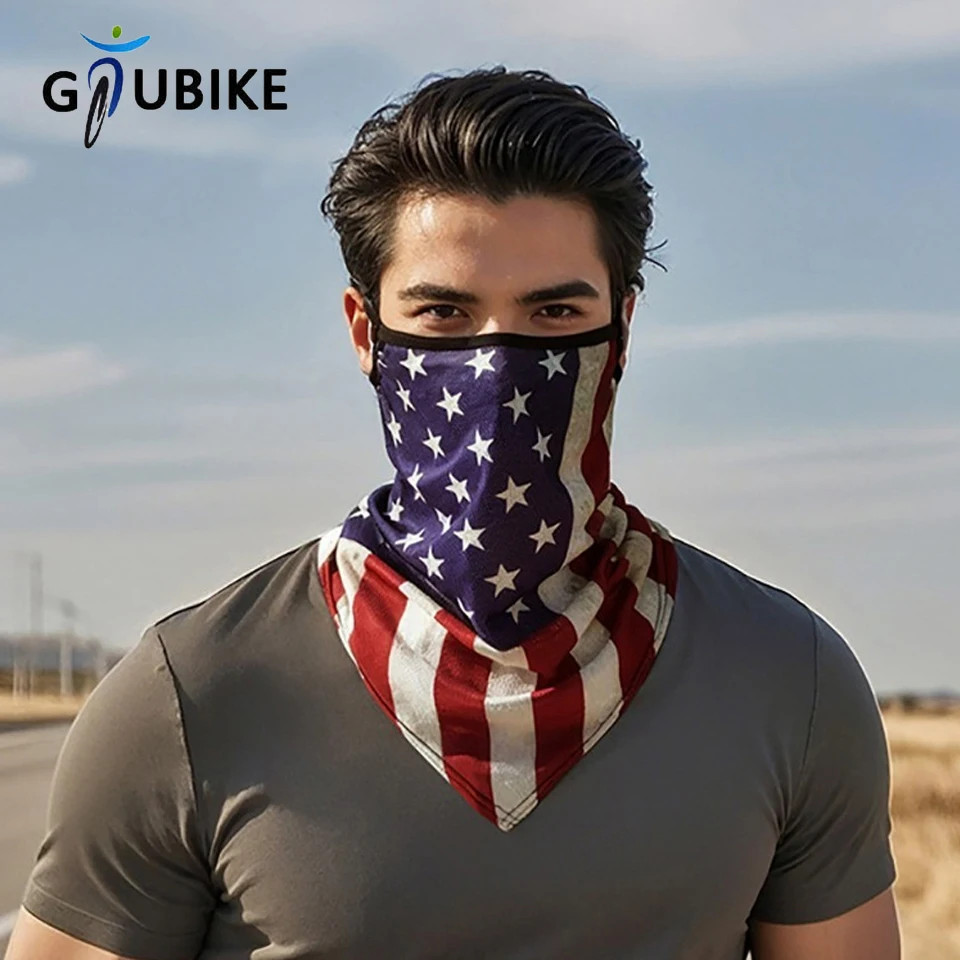 GTUBIKE Kühlendes Halstuch, Bandana für den Außenbereich, atmungsaktiv, schnell trocknend, Sonnenschutz, Motorrad, Motorrad, Reiten, Schal Image