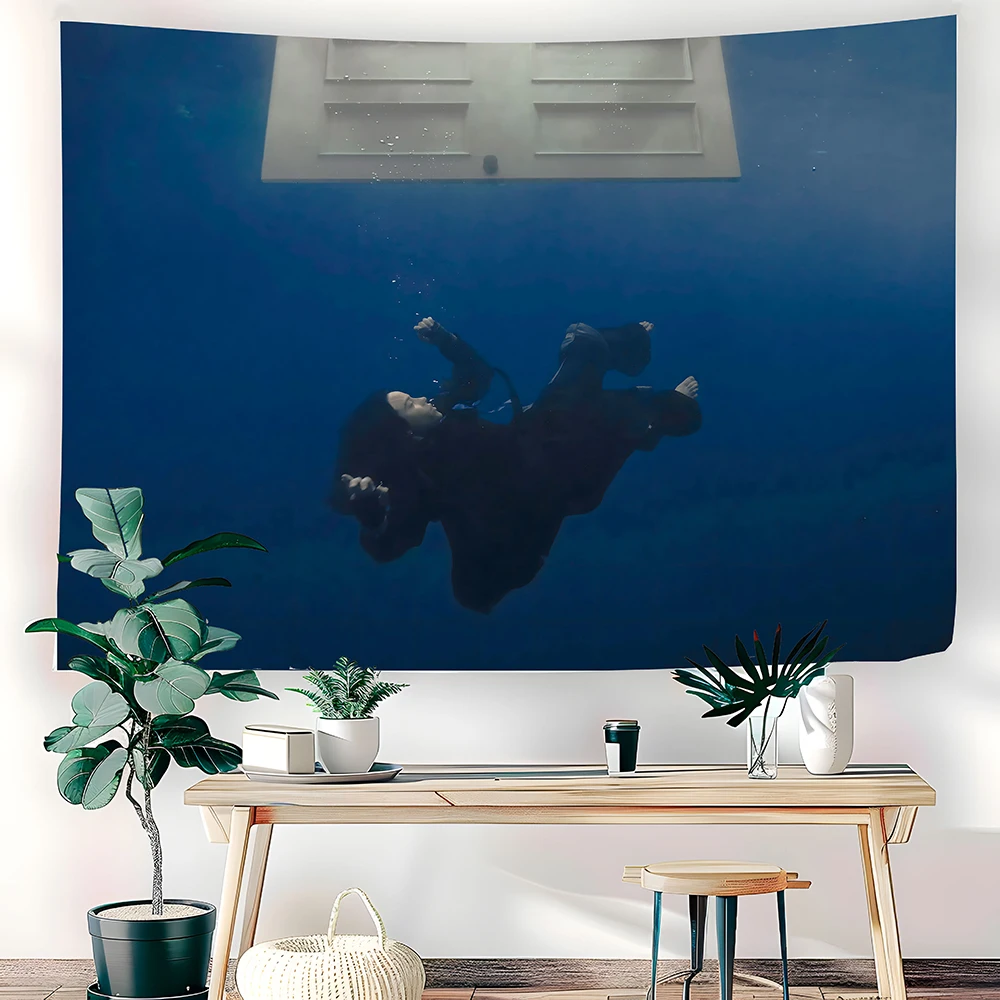 1-teiliger HIT ME HARD AND SOFT Album-Musik-Wandteppich für Studentenwohnheim-Raumdekoration, Outdoor, Partys