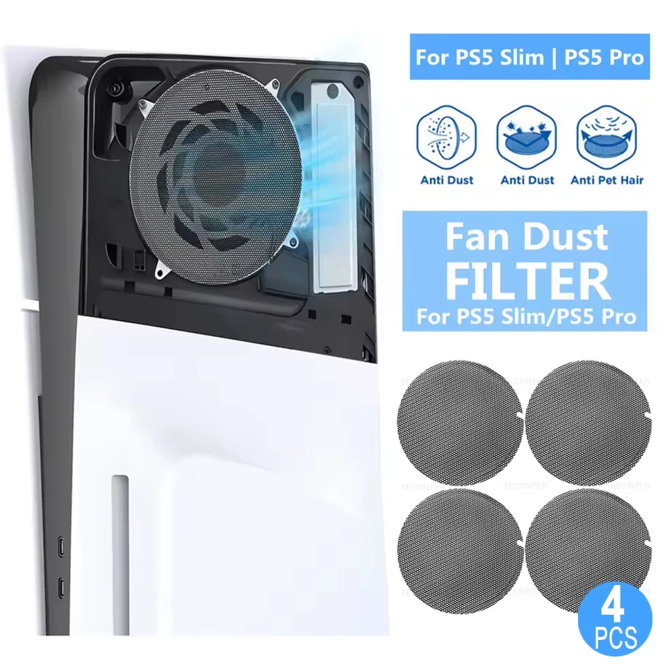 Staubfilter, staubdichte Netzhülle für die PS5/Slim/Pro-Konsole, einfache Reinigung, Schutzhülle für PlayStation 5-Spielzubehör Image