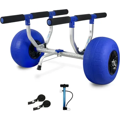 Kayak Cart, Heavy-Duty Kayak Cart Dolly Canoe Trolley Wheels for Paddleboard Kayaks SUP Transport