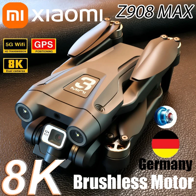 Xiaomi Z908 Max Drohne 8K Luft HD Dual Lens ESC Professionelle WIFI GPS Bürstenlose Power Luftaufnahmen FPV Klapp RC Drohne