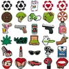 1/30PCS Mode Stil Schuh Charms Chip Dollar Gun Hanf Schuh Zubehör Pins für Frauen Männer Erwachsene Stil clogs Sandalen Schnalle