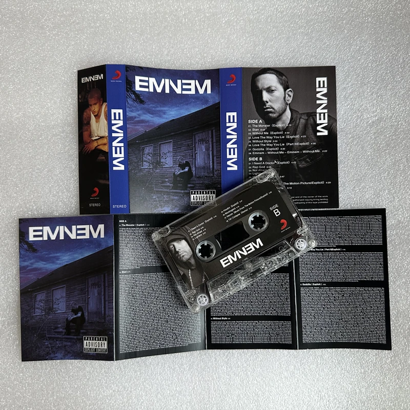 Rap Eminem Music Tape The Monster Album Without Me Kassetten Cosplay Walkman Recorder Auto Soundtracks Box Party Music Collection