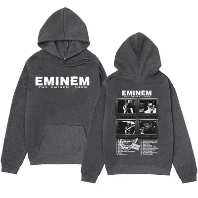 Sudadera con capucha para hombre y mujer ropa de calle de gran tamaño con estampado de rapero Eminem Álbum de MúsicaFour seaso
