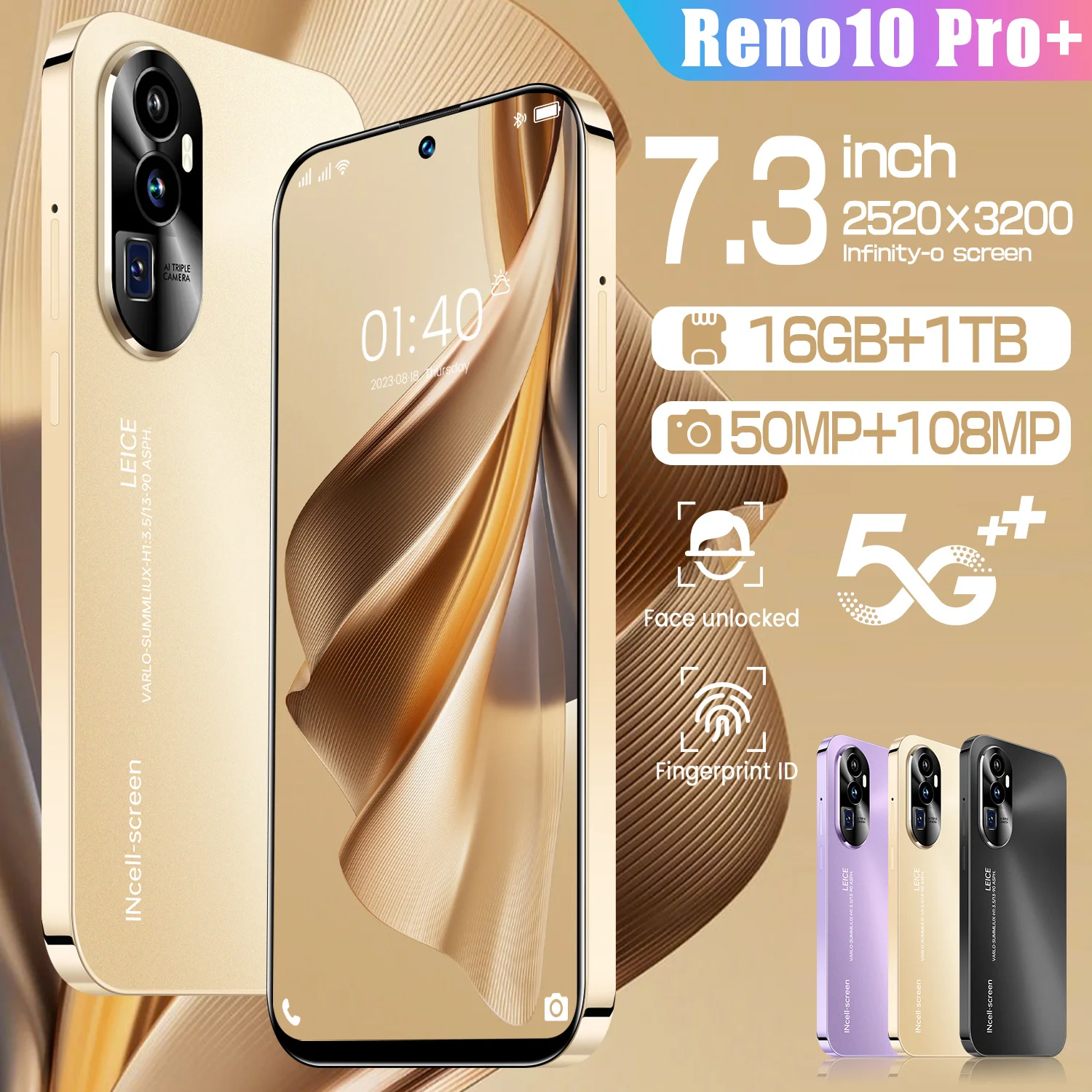 Nouveau Smartphone Reno10 Pro 5G: 7.3 