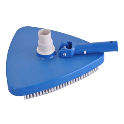 Triangular Vinyl Pool Vacuum Head, Weighted Swimming Pool Vacuums for Above Ground & Inground Pools (Blue)