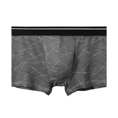2PCS Herrenunterwäsche. Herren-Boxershorts aus Baumwolle. Sie sind dünner Stil für den Sommer. Diese Unterhosen eignen sich für den Herrensport Image