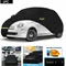 Pour 2007-2023 2008 Fiat 500/500C/500E Abarth/New Fiat 500 (noir) housse de voiture étanche 210T Protection extérieure personnalisée capot tempête