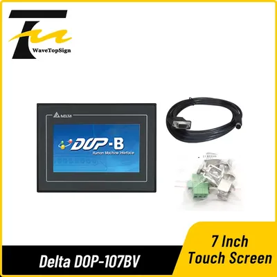 Delta 7 Inch HMI Touch Screen DOP-107BV Replace DOP -B07S411 DOP-B07SS411 B07S410 With Data Cable