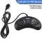 1-2 pezzi controller gamepad nero per Sega Mega Drive 9 pin 6 pulsanti gamepad per console per videogiochi Sega Genesis 16 bit