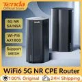 Tenda 5G Router AX1800 Wi-Fi 6 modem wireless WiFi Hotspot 5G/4G/3G Multi-Mode 2.4Ghz 5Ghz Mesh Router modem 5g wifi sim card