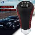 Universale 5 velocità manuale in pelle punto rosso leva del cambio leva del cambio leva del cambio penna sostituzione leva del cambio parti interne auto