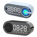 Altoparlante Bluetooth senza fili Sveglia RGB TWS USB LED Specchio Orologio digitale FM Ampio display Soggiorno Home Office Decorazione