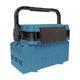 Pegciuho Portable Fishing Tackle Holder 2 Layer Organizer with Rod Support And Bait Bucket, blue 1