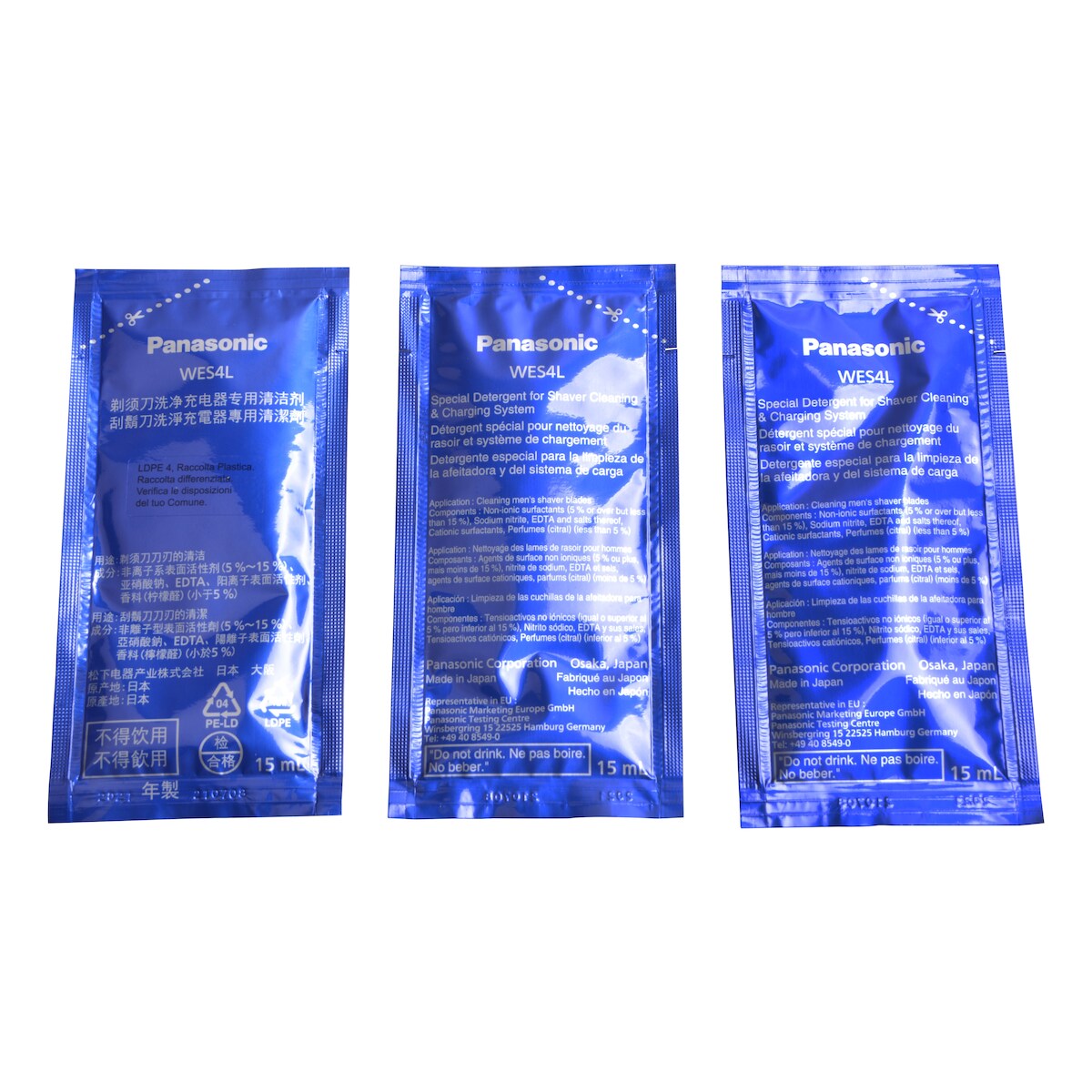 Reinigungsflüssigkeit Panasonic WES4L03-803 3х 15ml für ES-LV95 usw. Rasierer Image