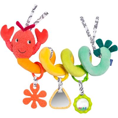 Greifspielzeug FEHN "Activity-Spirale Hummer", bunt, Greifspielzeug, KinderB:35cm H:4,8cm L:26cm, Softvelour, B:35cm H:4,8cm L:26cm