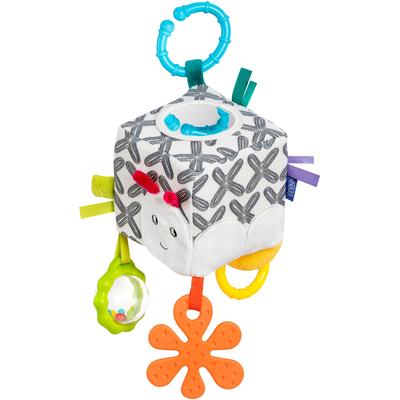 Greifspielzeug FEHN "Activity-Würfel Raupe", bunt, Greifspielzeug, KinderB:10cm H:10cm L:10cm, Softvelour, B:10cm H:10cm L:10cm Image