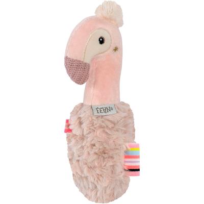 Greifspielzeug FEHN "Lazy, Crazy & Pink, Stabgreifling Flamingo", rosa (rose), Greifspielzeug, KinderB:3,8cm H:4cm L:16cm, Plüsch, Softvelour, B:3,8cm H:4cm L:16cm Image