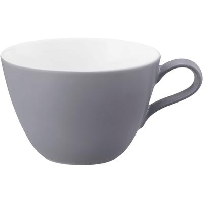 Tasse SELTMANN WEIDEN "Life Fashion", elegant grau, weiß, H:7,10cm Ø:10,9cm, Porzellan, Trinkgefäße, Milchkaffeeobertasse 0,37 l Image