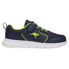 Sneaker KANGAROOS "K-ETK ZIG EV", Gr. 33, bunt (dk navy, lime), Synthetik, Textil, sportlich, Schuhe