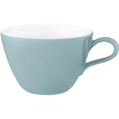 Tasse SELTMANN WEIDEN "Life Fashion", grün chic, weiß, H:7,10cm Ø:10,9cm, Porzellan, Trinkgefäße, Milchkaffeeobertasse 0,37 l Image