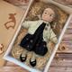 Handmade Waldorf Doll Baby Girl with Clothes Sets - 11.8 Inch Soft Plush Doll for Toddlers Ideal Christmas Gift for Kids