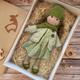 Handmade Waldorf Doll Baby Girl with Clothes Sets - 11.8 Inch Soft Plush Doll for Toddlers Ideal Christmas Gift for Kids