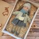 Handmade Waldorf Doll Baby Girl with Clothes Sets - 11.8 Inch Soft Plush Doll for Toddlers Ideal Christmas Gift for Kids