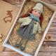 Handmade Waldorf Doll Baby Girl with Clothes Sets - 11.8 Inch Soft Plush Doll for Toddlers Ideal Christmas Gift for Kids
