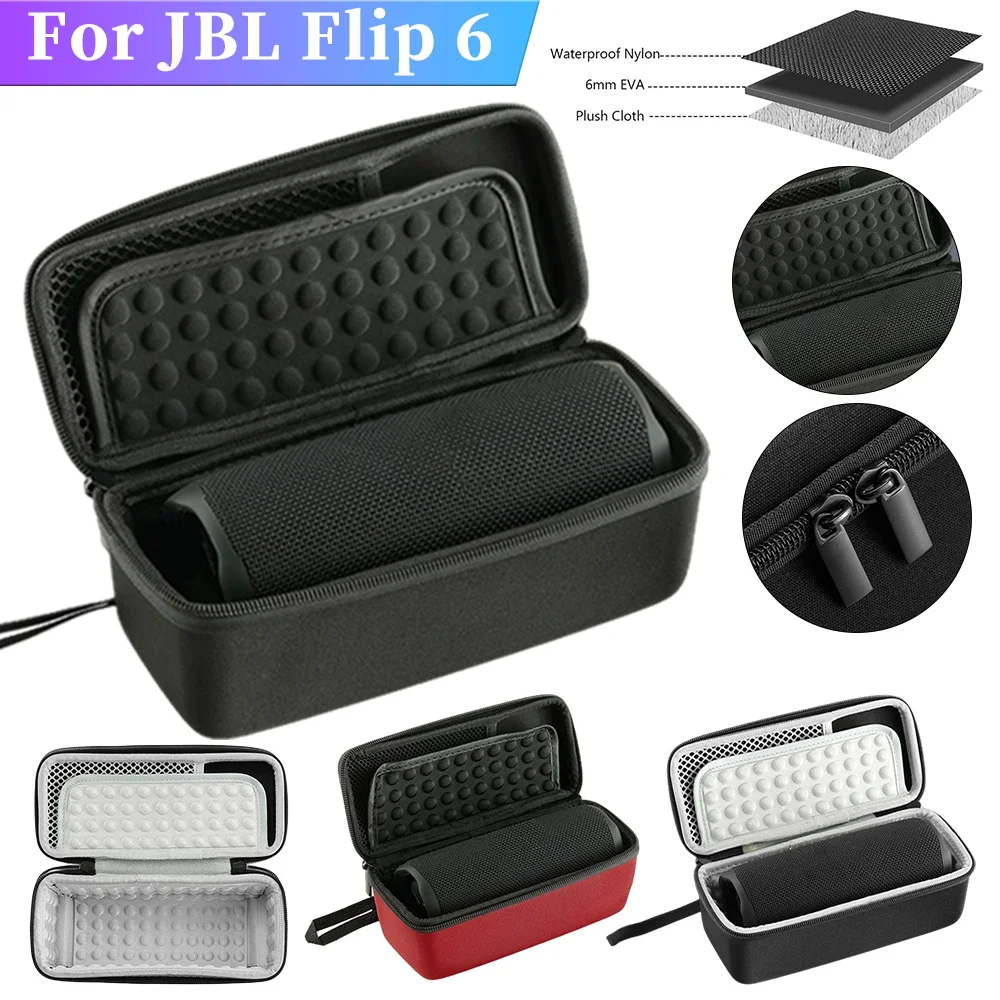 Für JBL Flip6 Drahtlose Bluetooth Lautsprecher Lagerung Tasche EVA Harte Tragetasche Tragbare Reise Schutz Box für JBL Zubehör Image
