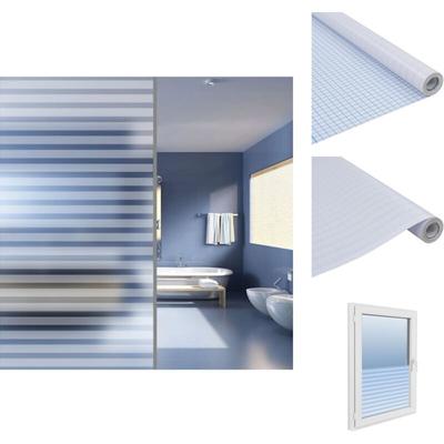 Vidaxl - Fensterfolie - Living Fensterfolie Milchglasfolie Streifen Selbstklebend 0,9x5 m - Weiß Image