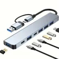 HUB USB 3.0 da tipo C a 7 porte HUB USB Adattatore USB 3.0 Multi Splitter ad alta velocità 5 Gbps con PD USB C per MacBook Pro Air PC portatile