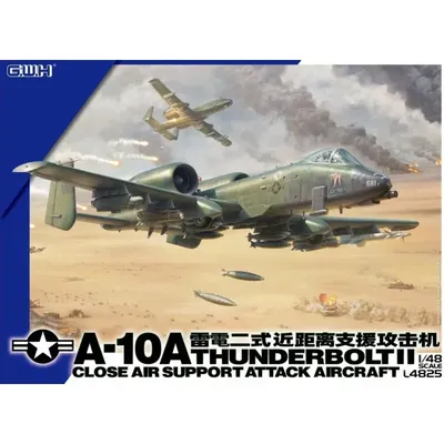 1/48 Great Wall L4825 A-10A Thunderbolt II Closed Air Support Attack Aircraft Montage Maßstab DIY Spielzeug Modellbausatz Image