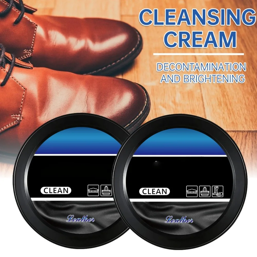 Auto-Lederpflege-Reinigungscreme für die Innenverkleidung des Autos, Kunststoff-Renovierung, Leder, farblos, universelles sauberes Pflegeöl Image