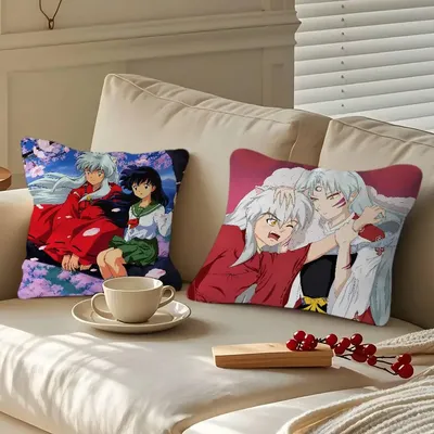 InuY-Yasha Cartoon Animation Kissenbezug Kissenbezug Polsterung Sofa Wurfkissen Home Decor Kissenbezug Image