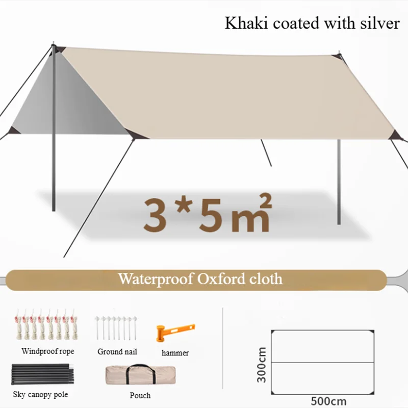 Outdoor-Überdachung, praktisch, Rundumschutz, Freizeitraum, wasserdicht, Sonnenschutz, angenehmes Aussehen, einfach Image