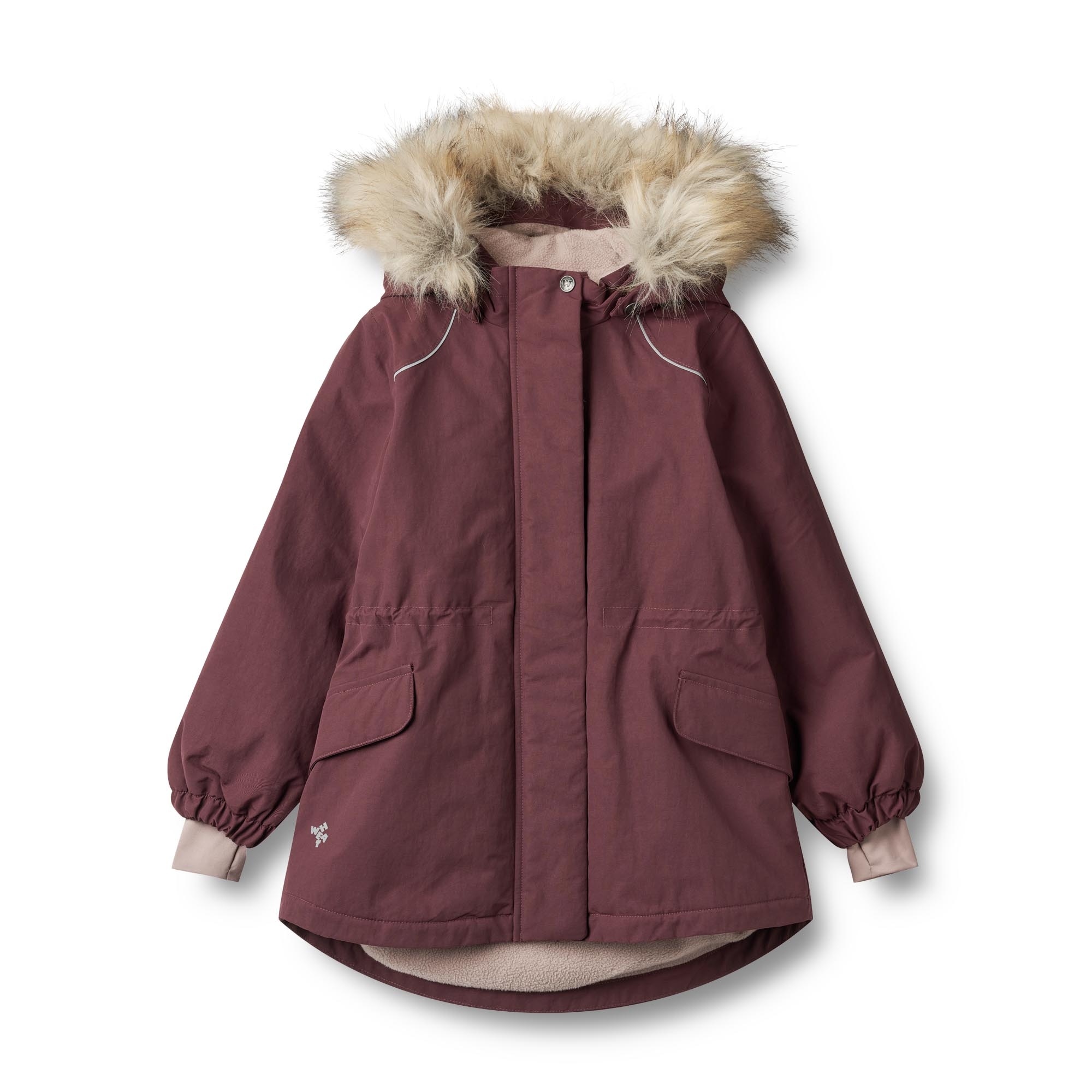 Outdoorjacke WHEAT "Mathilde Tech", Mädchen, Gr. 104, lila (lila dawn), Web, Obermaterial: 100% Nylon. Futter: 100% Polyester. Wattierung: 100% Polyester. Fleece: 100% Polyester, kontrastfarbene Details, unifarben, A-Linie normal, elastischer Bund,... Image