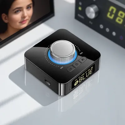 Digitalanzeige Bluetooth 5.0 Audioempfänger Sender 2in1 AUX Adapter Konverter für Car Home Audio Systems