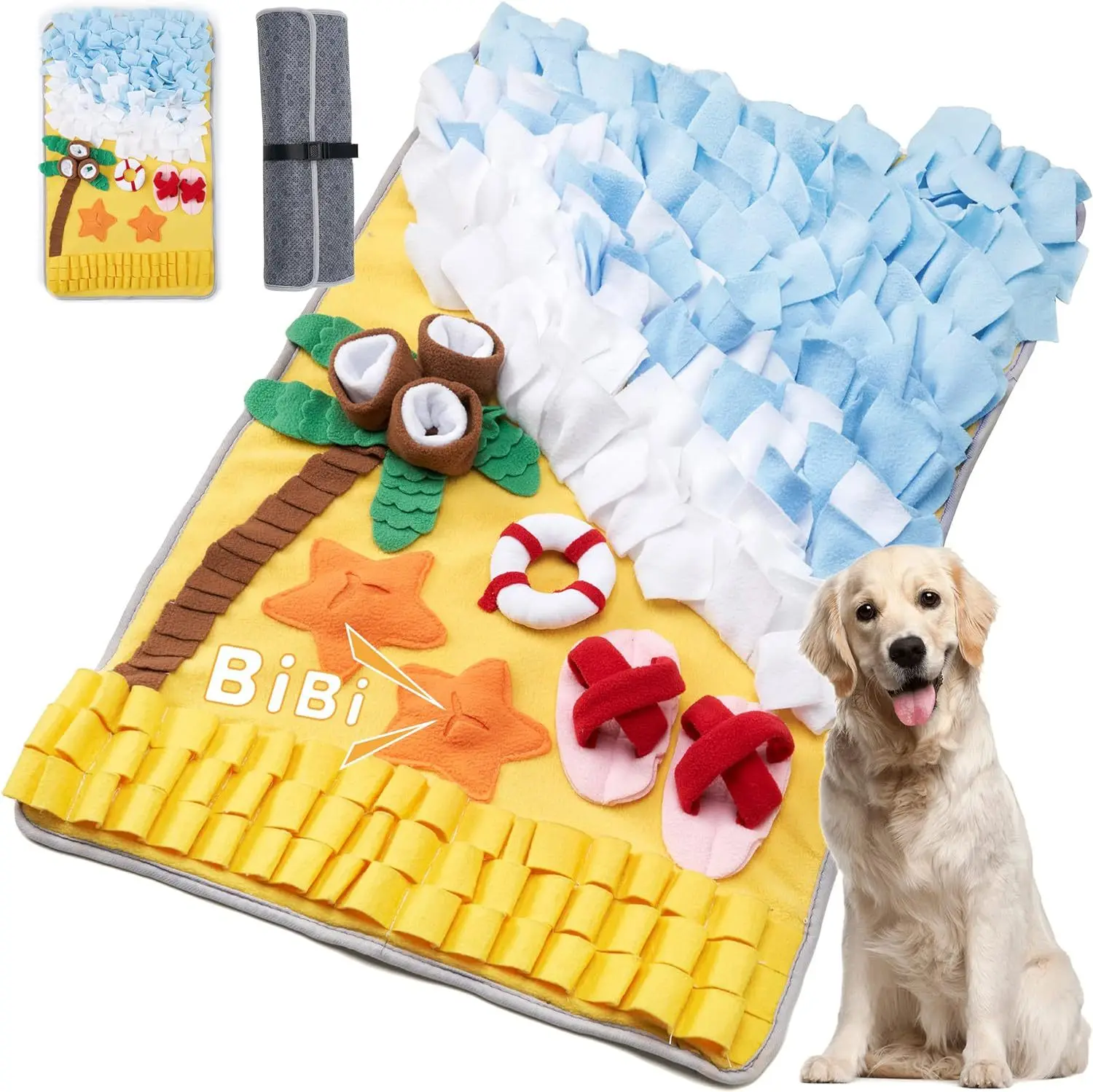 Nouveau tapis de reniflage pour animaux de compagnie, couverture de nourriture cachée pour entraînement des chiens, Anti-étouffement, tapis de reniflage, tapis de nourriture lente, fournitures pour