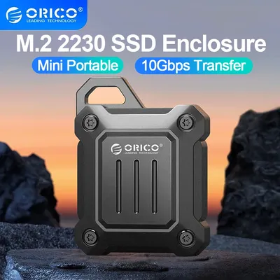 Orico m.2 nvme ssd gehäuse 3,2 ssd gehäuse usb 2230 gen 2 10gbps nvme pci-e m-key mm externes ssd laufwerk gehäuse für pc