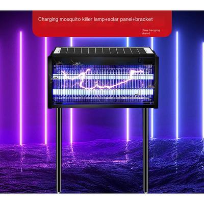 Solar Bug Zapper Outdoor, Mosquito Zapper Waterproof Electric Fly Zapper Rechargeable Mosquito Killer Lamp with 15W Solar Panel, Cordless Fly Trap for Backyard, Patio, Garden, RV, Camping
