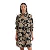 Hemdblusenkleid MARC O'POLO, Damen, Gr. 32, N-Gr, bunt (multi), Web, Obermaterial: 60% Baumwolle, 40% Lyocell, casual, relaxed fit knieumspielend, Langarm Manschette, Kleider, hat einen bezaubernden, femininen Allover-Druck