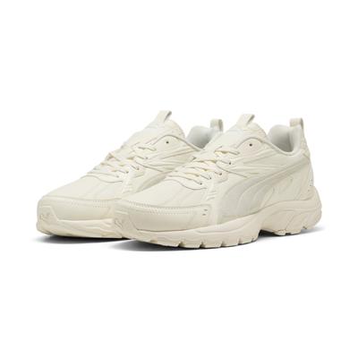 Sneaker PUMA "Milenio Tech Leather Sneakers Erwachsene", Gr. 43, weiß (frosted ivory weiß), Obermaterial: Textil, Kuhleder, Synthetik; Futter: Textil; Innensohle: Textil; Laufsohle: Gummi, Schuhe Image