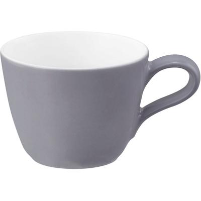 Espressotasse SELTMANN WEIDEN "Life Fashion", elegant grau, weiß, B:6,80cm H:5,10cm Ø:9,10cm, Porzellan, Trinkgefäße, Espressoobertasse 0,09 l Image